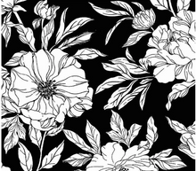 Load image into Gallery viewer, DRAWN TOSSED FLORALS FABRIC