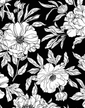 Load image into Gallery viewer, DRAWN TOSSED FLORALS FABRIC