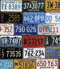 Load image into Gallery viewer, LICENSE PLATE ROUTE 66 FABRIC
