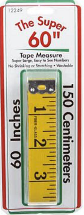 THE SUPER 60 INCH TAPE MEASURE